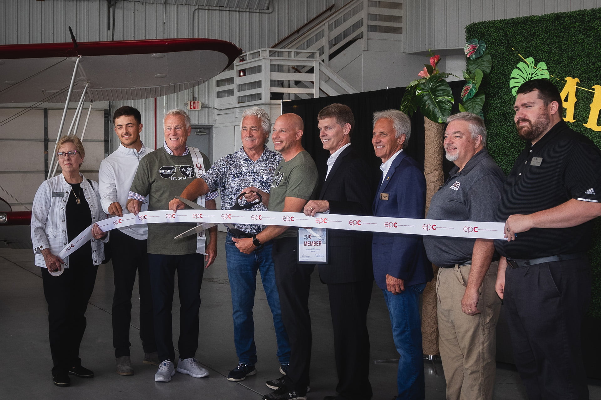 premier jet center 10-year celebration ribbon cutting eden prairie chamber