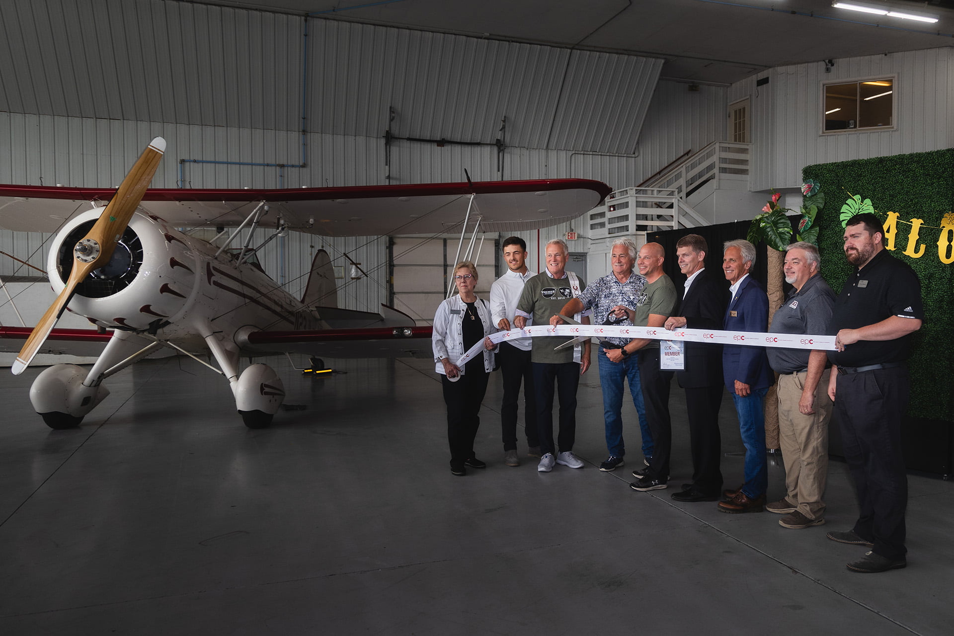 premier jet center 10-year celebration ribbon cutting eden prairie chamber