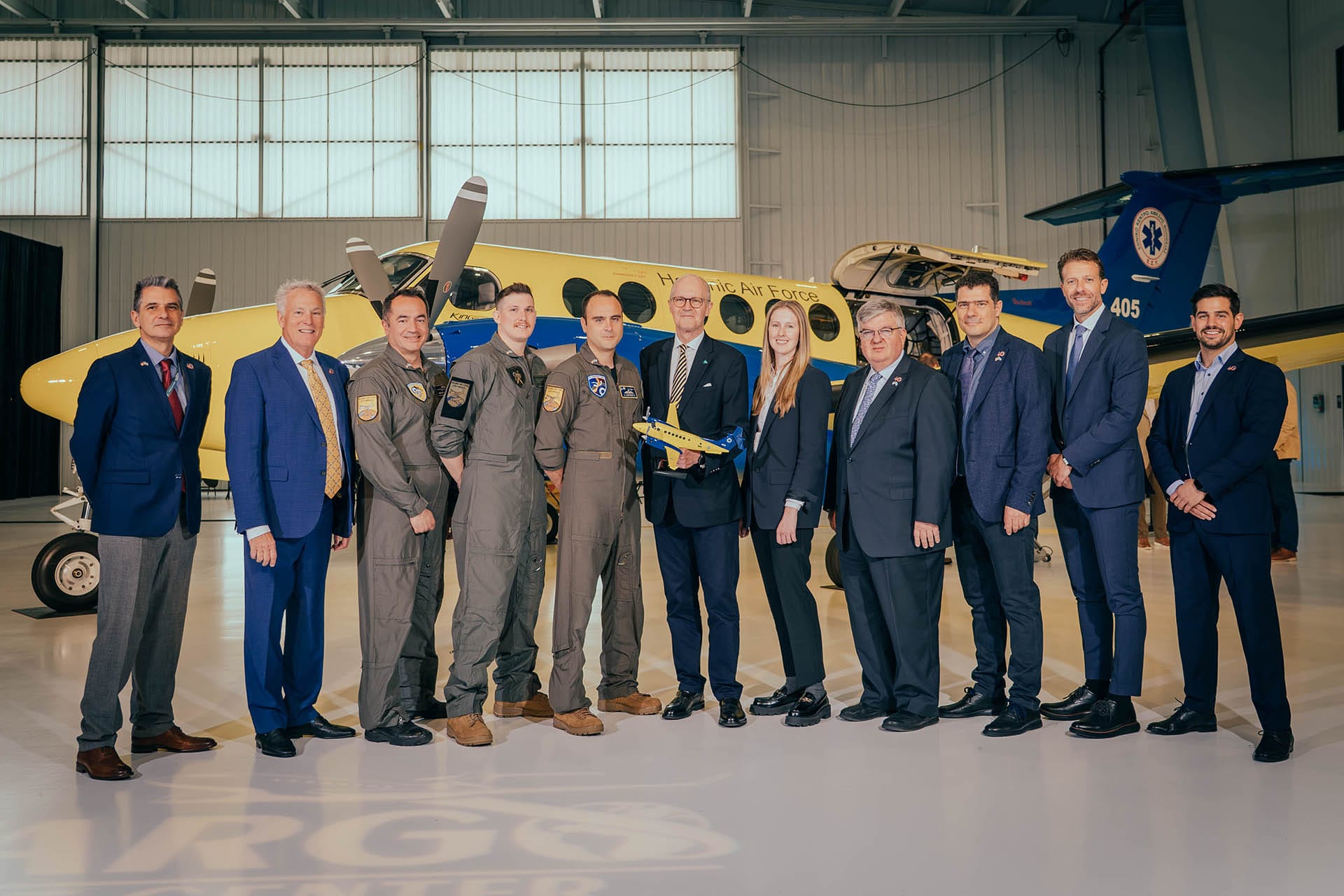 2025 fargo jet center greece king air 360C air medical conversion delivery ceremony
