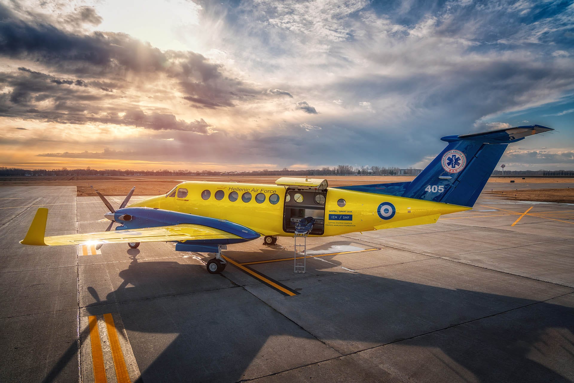 2025 fargo jet center greece king air 360C air medical conversion
