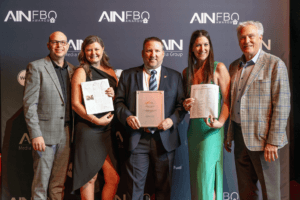 Fargo Jet Center and Premier Jet Center at the AIN Awards.