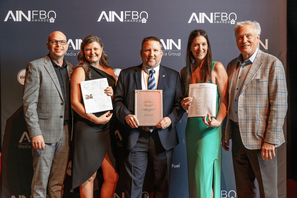Fargo Jet Center and Premier Jet Center at the AIN Awards.